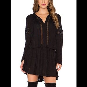 Free People Black Long Sleeve Dress
